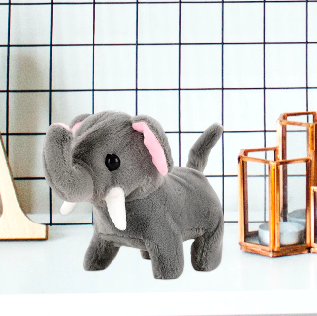 Walking Plush Pet Elephant With Sound & Box