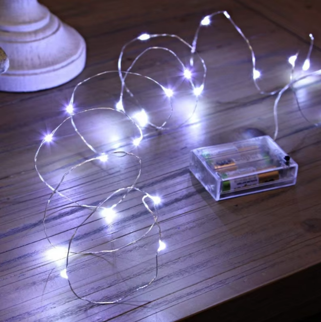 Battery Operated Premium Decor White Fairy Lights