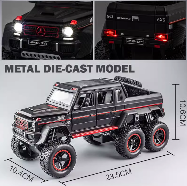 1:22 Diecast AMG G63 6x6 Off-Road Model