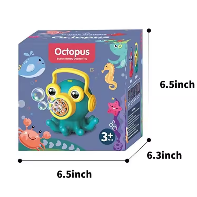 Octopus Colorful Bubble Machine Toy