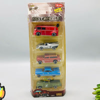 Thumbnail for 1:64 Diecast Fast Wheels Classic Cars Set - 5Pcs