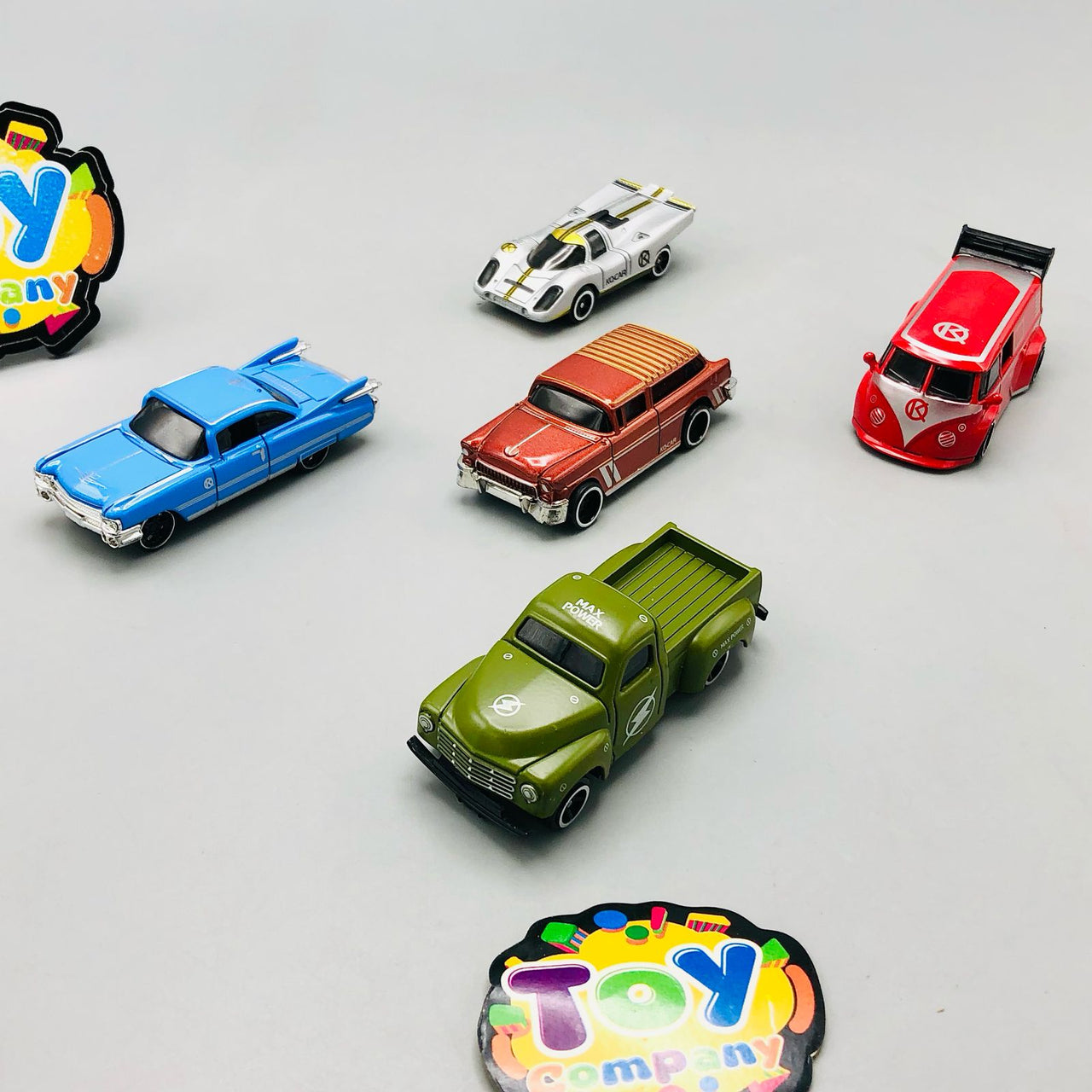 1:64 Diecast Fast Wheels Classic Cars Set - 5Pcs