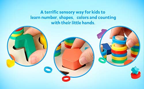 3in1 Wooden Math Stacking Board