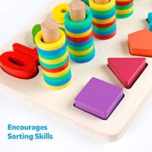 3in1 Wooden Math Stacking Board