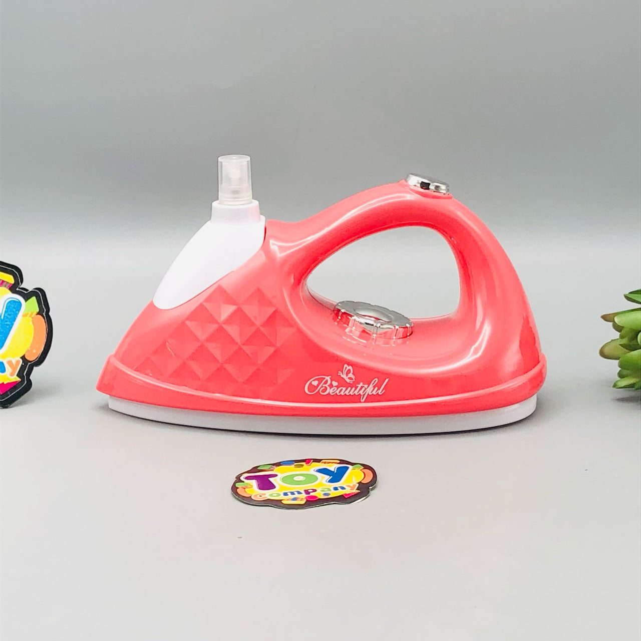 Kids Pretend Play Mini Iron With Water Spray