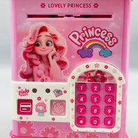 Thumbnail for Princess Fingerprint & Swipe Card Unlock Piggy Bank