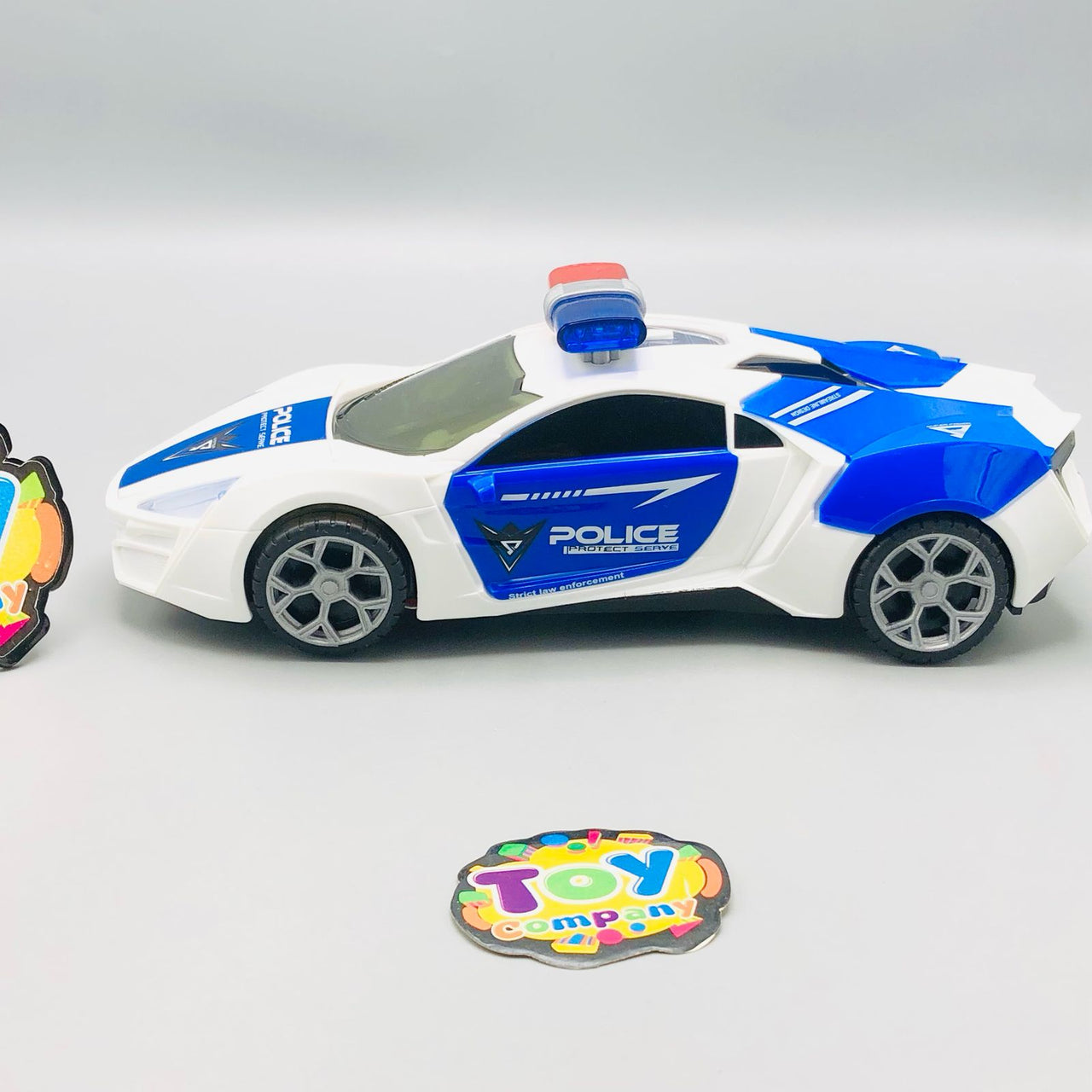 Electronic Musical Police Car With Openable Doors