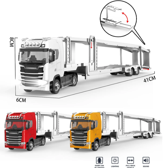 1:50 Diecast Scania Large Transport Truck