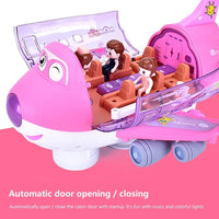 Thumbnail for Battery Operated Airliner Toy With Light & Sound - Pink