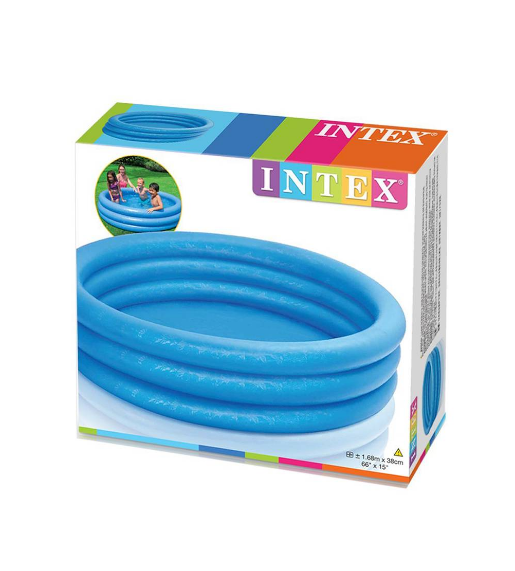 INTEX Crystal Blue Kids Swimming Pool 66"x15"