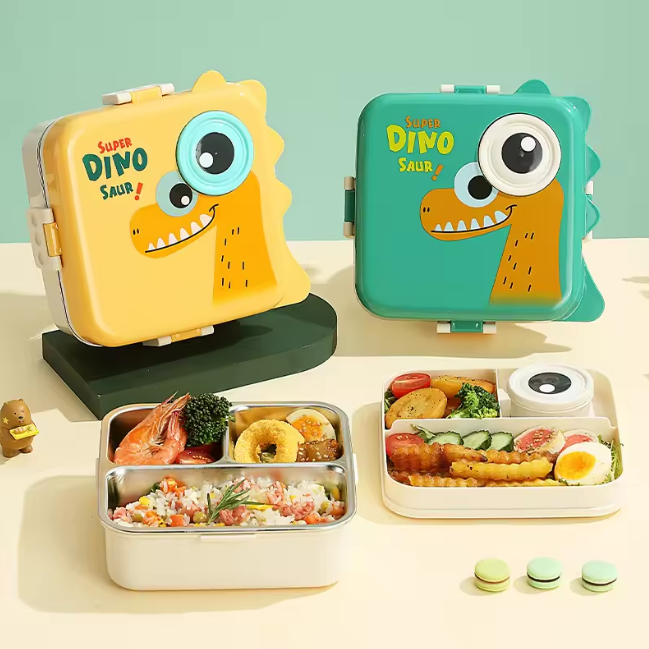 Dino Eye Stainless Steel Lunch Box