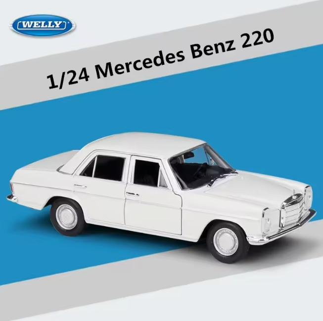 Welly 1:24 Diecast Mercedes Benz 220 Model Car