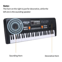 Thumbnail for BigFun 61 Keys Electronic Keyboard Piano With Microphone