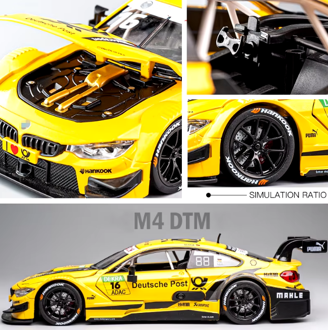 1:24 Diecast BMW M4 DTM Official Licensed Model Car