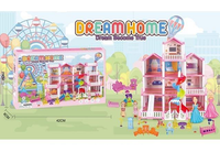 Thumbnail for DIY Princess 7-Rooms Dream Doll House Play Set