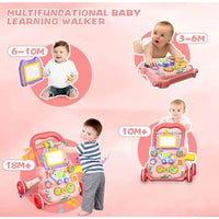 Thumbnail for Huanger Baby Musical Walker With Dazzling Lights -  Pink