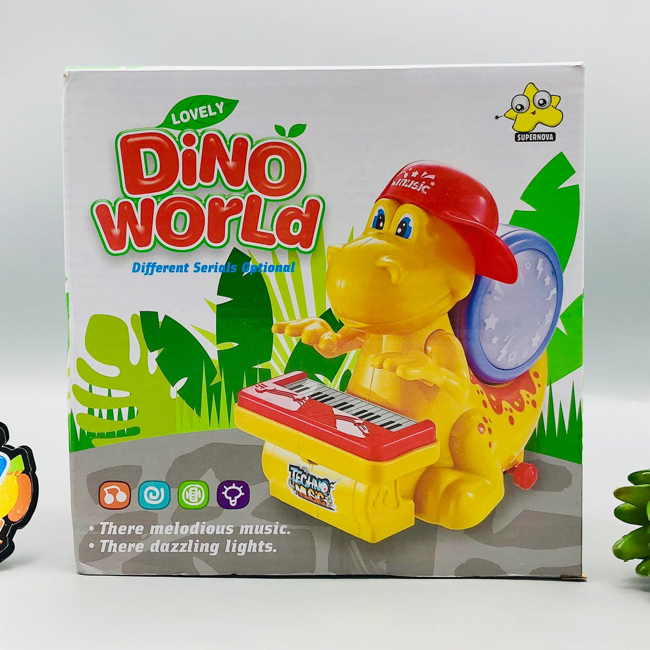 Electric Dino World Musical Toy With Lights