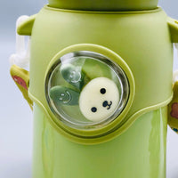 Thumbnail for Stainless Steel Kids Ox Rabbit Water Bottle - Green