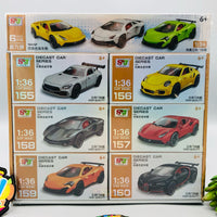 Thumbnail for 1:36 Diecast Mini Pullback Sports Model Cars - Pack