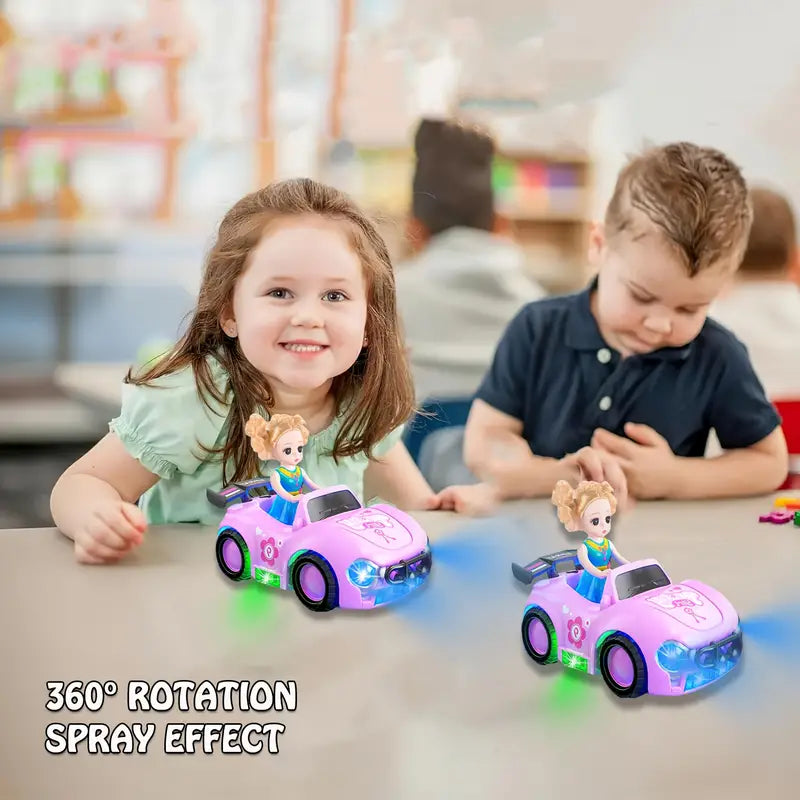 Battery Operated Pretty Girl Spray Roadster Car