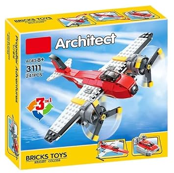 3in1 DIY Architect Propeller Adventures Bricks Set - 241+Pcs
