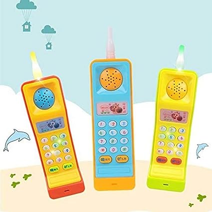 Kids Cute Shape Cordless Light & Musical Phone