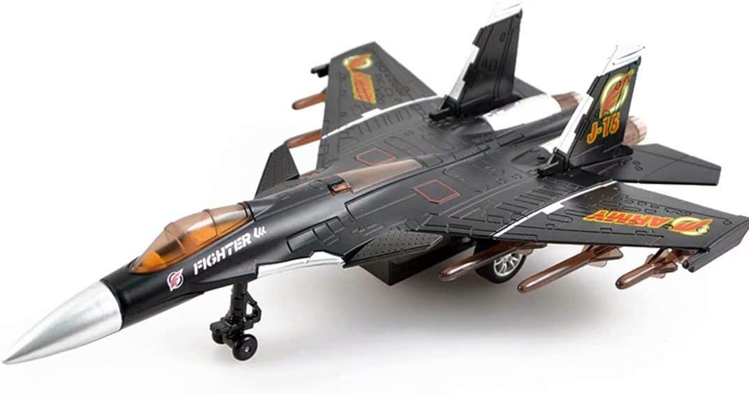 Diecast Fighter Jet Model With Light & Sound - 1Pc