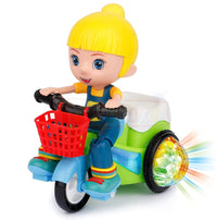 Thumbnail for Girl Stunt Tricycle Model Toy Car