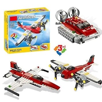 3in1 DIY Architect Propeller Adventures Bricks Set - 241+Pcs