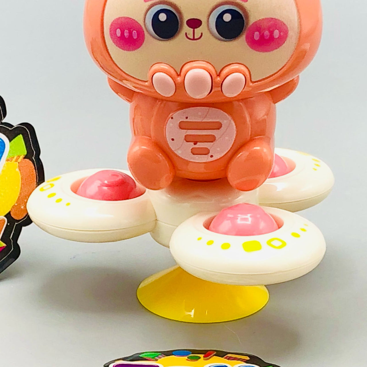 1Pc Battery Operated Animal Spinner With Light & Music