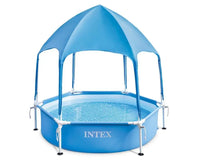 Thumbnail for INTEX Canopy Round Metal Frame Pool (183x38cm, 700l)