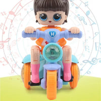 Thumbnail for Electric Girl Riding Stunt Tricycle With Light & Music