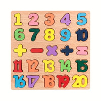 Thumbnail for 8* Inches Mini Wooden Number Puzzle & Signs Board