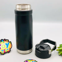 Thumbnail for 650ml Stainless Steel Mercedes Logo Water Bottle - Black