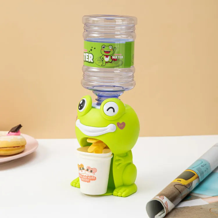 Mini Frog Water Dispenser With Disposable Glass