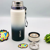 Thumbnail for 800ml Stainless Steel Unique Water Bottle - Black