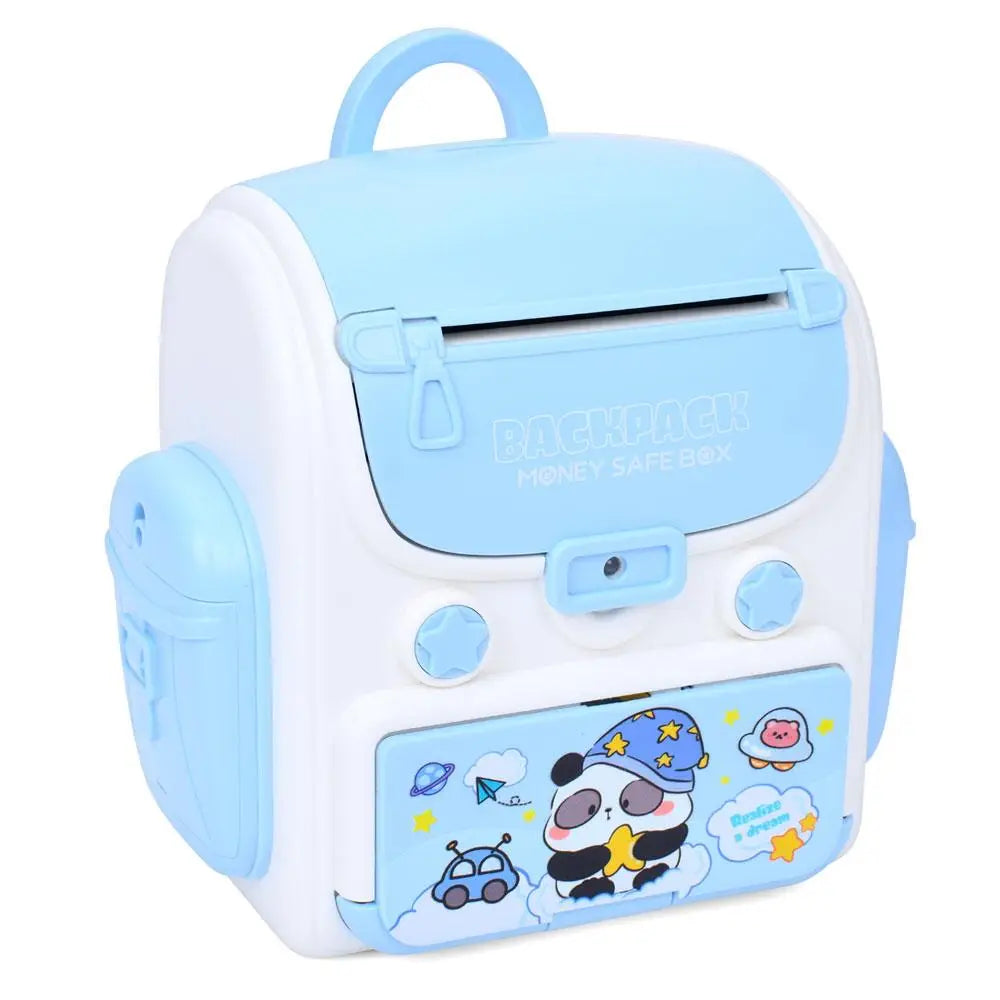 Multi-functional Backpack Money Saving Piggy Bank - Blue