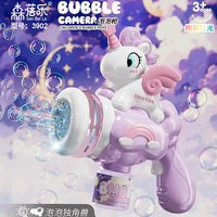 Thumbnail for Handheld 10 Holes Unicorn Bubble Gun With Lights