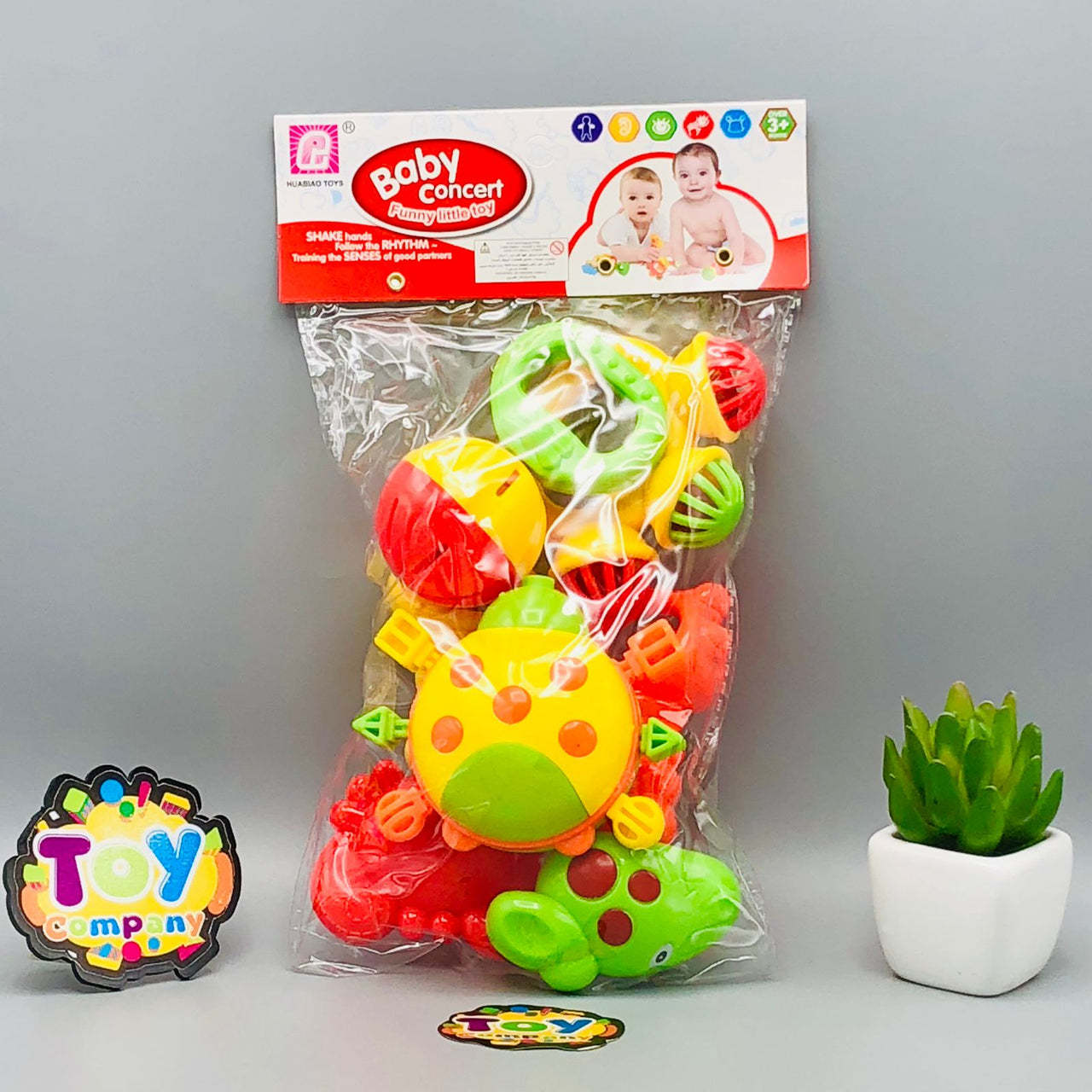 5Pcs Premium Baby Concert Rattles Set