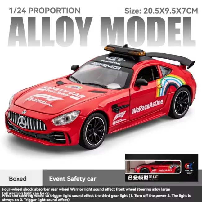 1:24 Diecast Mercedes AMG F1 Safety Model Car