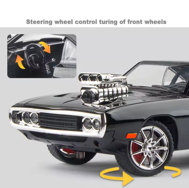 1:24 Diecast Dodge Charger 1970 Fast & Furious Model Car