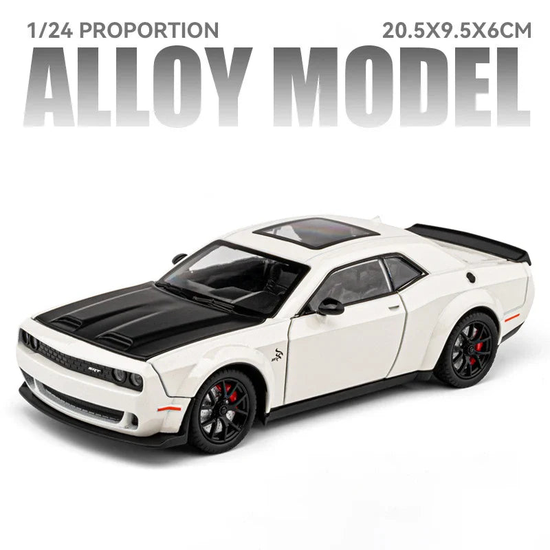 1:24 Diecast Dodge Challenger Hellcat SRT Model Car