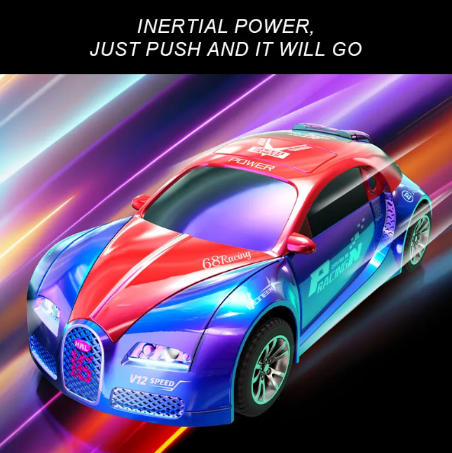 ABS Mini Inertial Drift Car With Light & Sound - 1Pc