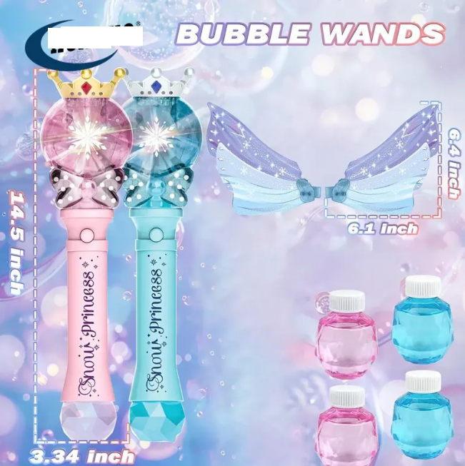 Battery Operated Snow Princess Bubble Wand