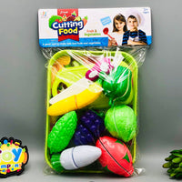 Thumbnail for 10Pcs Pretend Fruit & Vegetable Cutting Set - Assortment