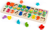 Thumbnail for 3in1 Wooden Math Stacking Board