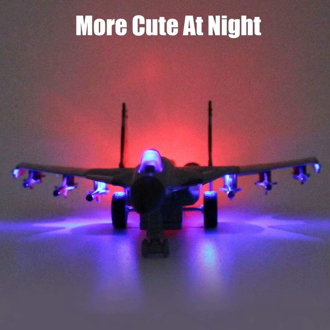 Diecast Fighter Jet Model With Light & Sound - 1Pc