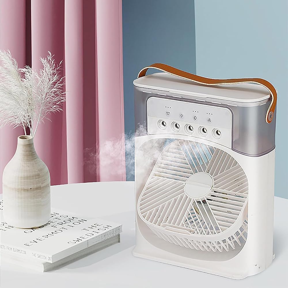 4in1 Air Conditioner Humidifier Fan With Lights