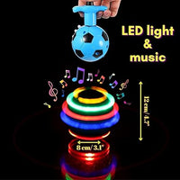 Thumbnail for Football Flashing Spinning Top With Light & Music
