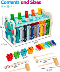 Thumbnail for 6in1 Wooden Multi-functional Xylophone & Fishing Game